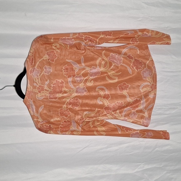 Dr2 sheer long sleeve top botón down - Picture 4 of 6